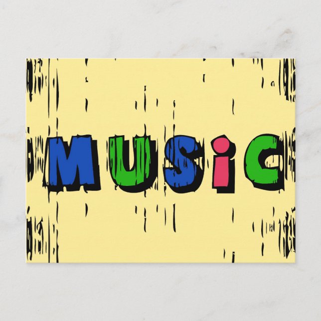 Cartão Postal Música (Frente)