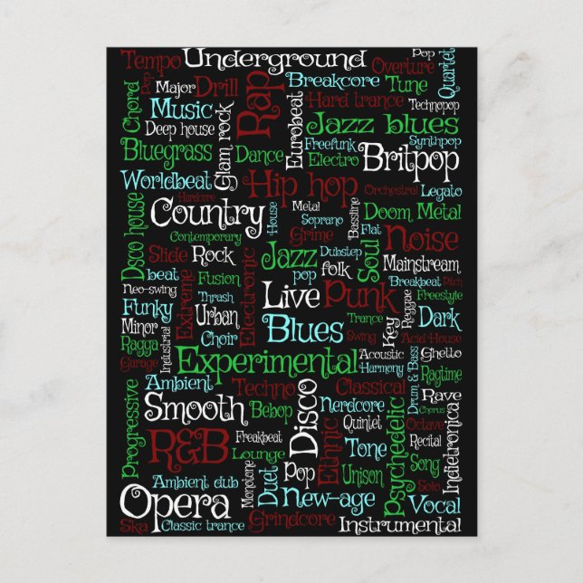 Cartão Postal Música (Frente)