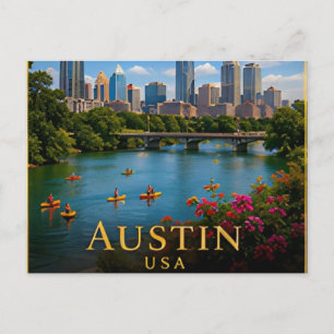 Cartão Postal Música ao Vivo em Austin Texas & Cultura do Hill C