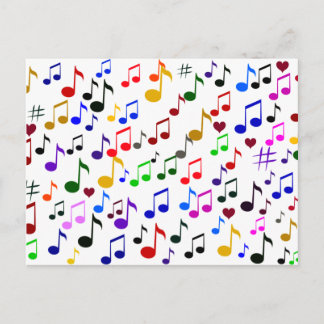 Cartão Postal Música com Amor_