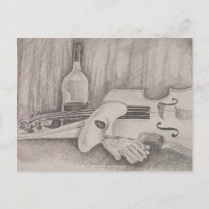 Cartão Postal "Música da Noite" por T.S. Tyre Postcard