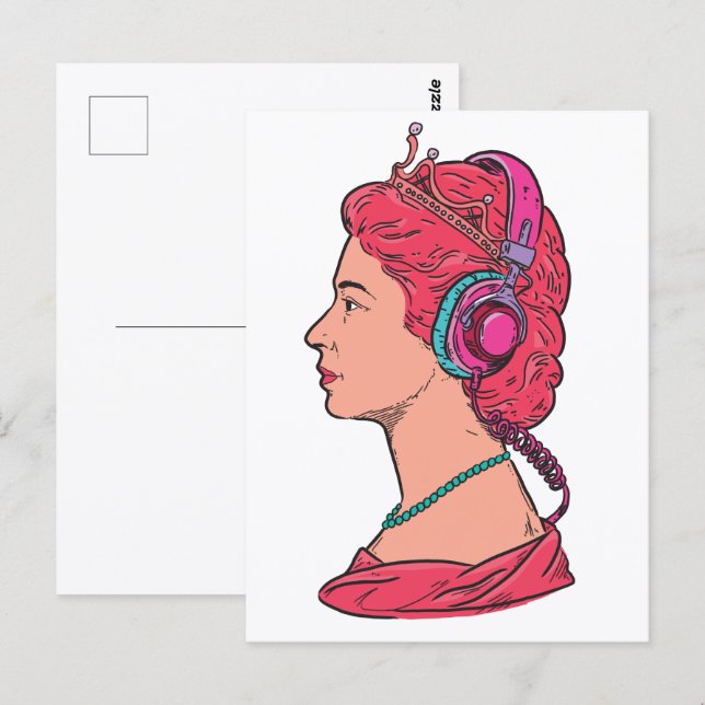 Cartão Postal Música da Rainha (Frente/Verso)