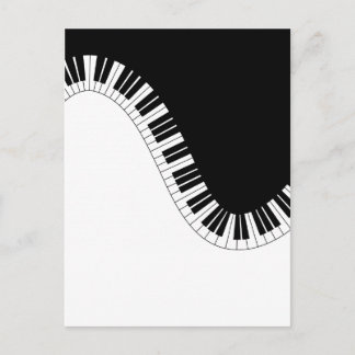 CARTÃO POSTAL MÚSICA DE PIANO