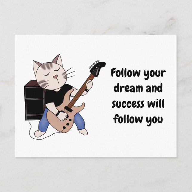 Cartão Postal música de sucesso de rock (Frente)