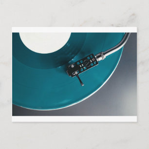 Cartão Postal Música do álbum do Vinyl Record para portáteis