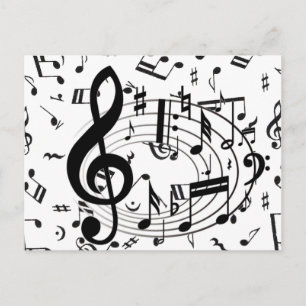 Cartão Postal Música do coração