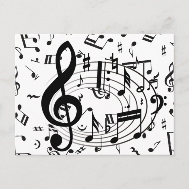 Cartão Postal Música do coração (Frente)