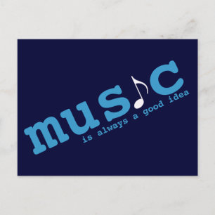 Cartão Postal música é uma boa ideia