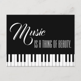 Cartão Postal Música É Uma Coisa De Beleza
