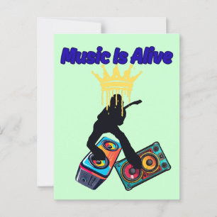 Cartão Postal Música Está Viva
