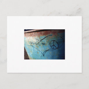 Cartão Postal música igual a paz