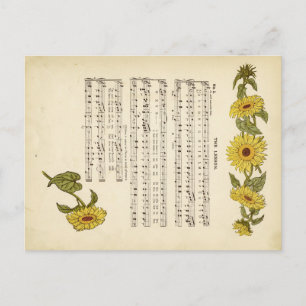 Cartão Postal Música Kate greenaway