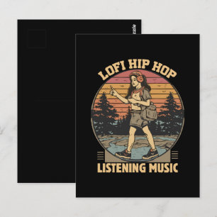 Cartão Postal Música lofi hip hop chillhop