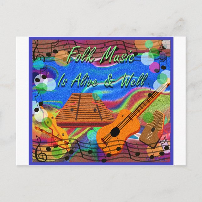 Cartão Postal Música popular está viva e bem (Frente)