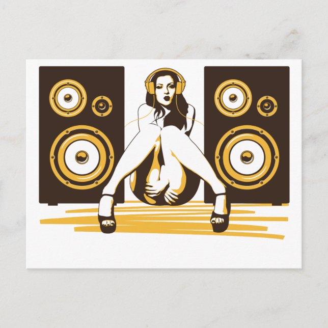 Cartão Postal Música por favor (Frente)