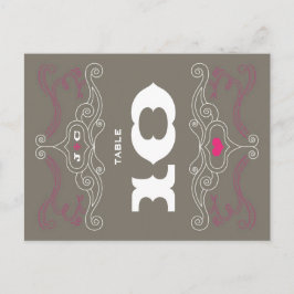 Cartão Postal Música Roll Rosa e Cinza Rock 'n' Teve Casamento