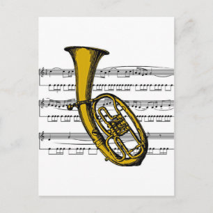 Cartão Postal Musical Tuba 04 B