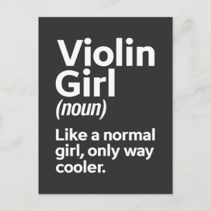 Cartão Postal Musicária do Intérprete Musical de Violino Engra