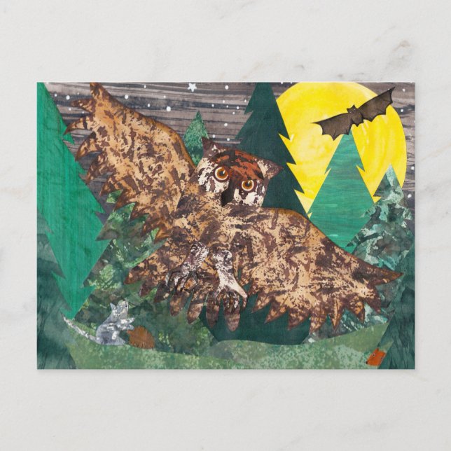 Cartão Postal Músicas da noite de Owl Moon (Frente)