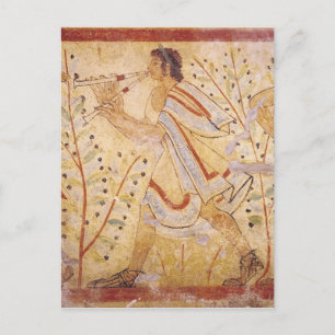 Cartão Postal Músico tocando Pipes