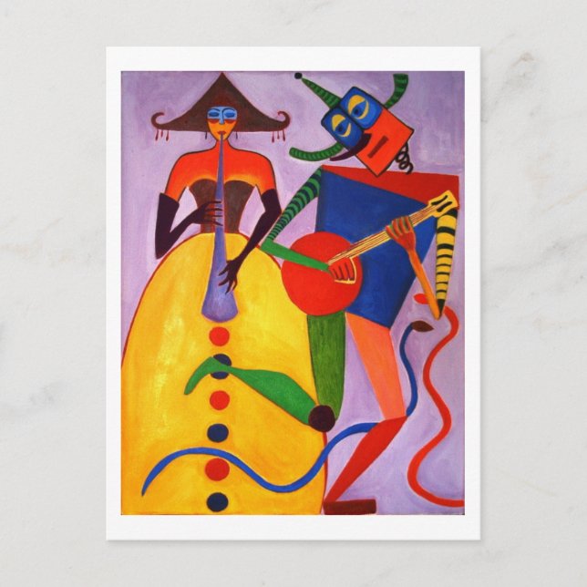 Cartão Postal Músicos (Frente)