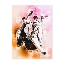 Músicos de Banda JAZZ Música Única de Aquarela