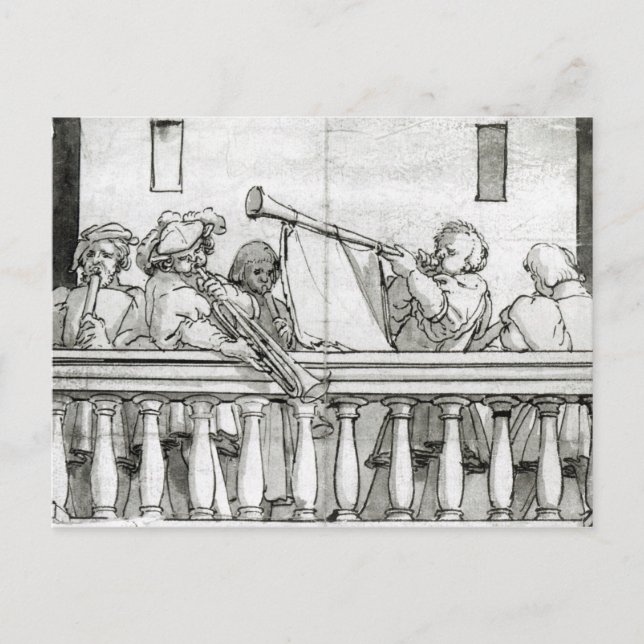 Cartão Postal Músicos de Henrique VIII (Frente)