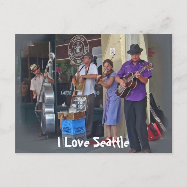 Cartão Postal Músicos de rua (Frente)