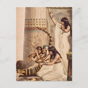 Cartão Postal Músicos do Templo Egípcio Antigo