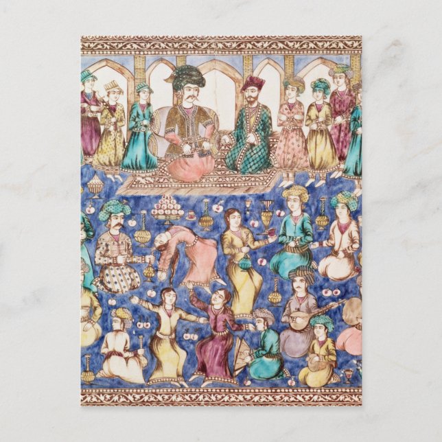 Cartão Postal Músicos e dançarinos (Frente)