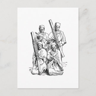 Cartão Postal Músicos Hova