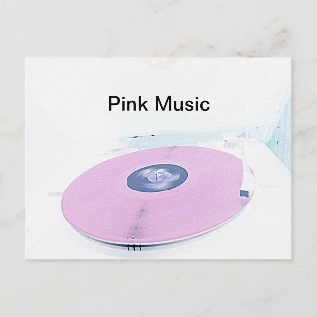 Cartão Postal Musik rosa (Frente)