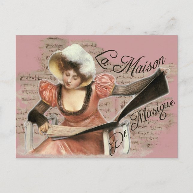 Cartão Postal Musique (Frente)