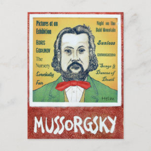 Cartão Postal Mussorgsky