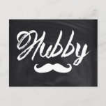 Cartão Postal Mustache Groom Honeymoon hubby<br><div class="desc">O Sr. Mustache Groom Honeymoon dá presentes.</div>