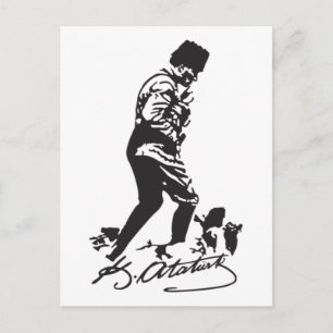Cartão Postal Mustafa Kemal Ataturk