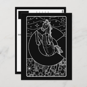 Cartão Postal mustang azul do colorado