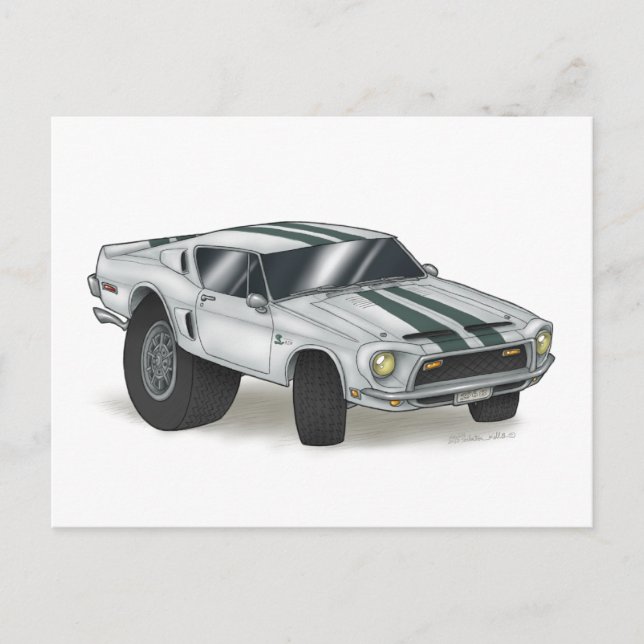 CARTÃO POSTAL MUSTANG COBRA (Frente)