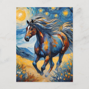 Cartão Postal Mustang Horse