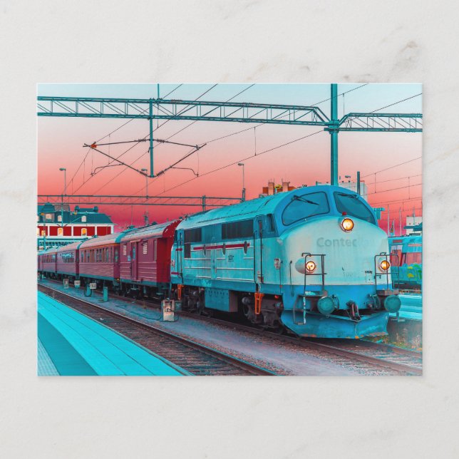 Cartão Postal MX 1009 em Kalmar C, suecia sul (Frente)