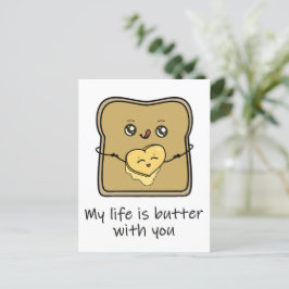Cartão Postal My life is butter with you postcard postcrossing