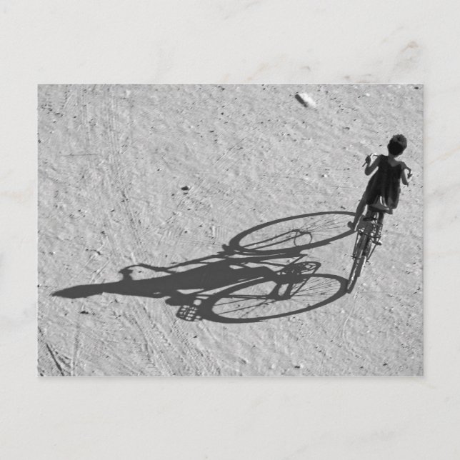 Cartão Postal Myamar, Bagan, jovem andando de bicicleta gigante  (Frente)