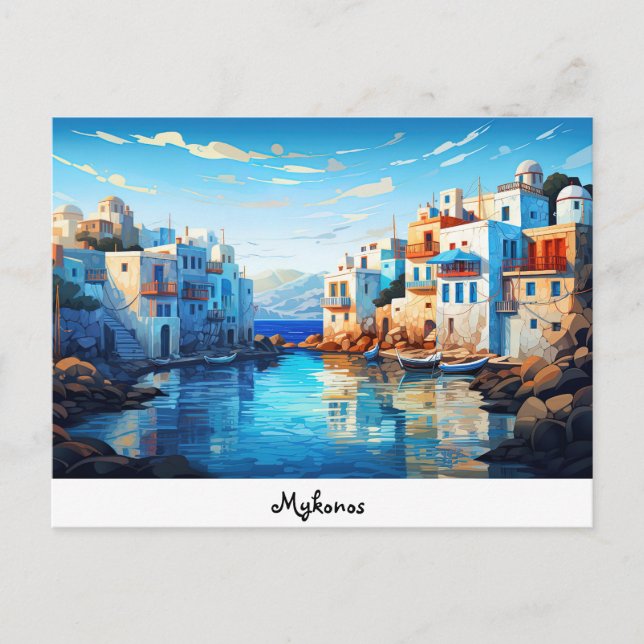 Cartão postal Mykonos (Frente)