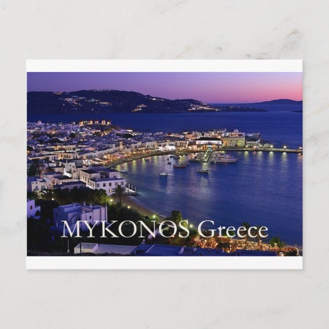 Cartão Postal mykonos_night (Frente)