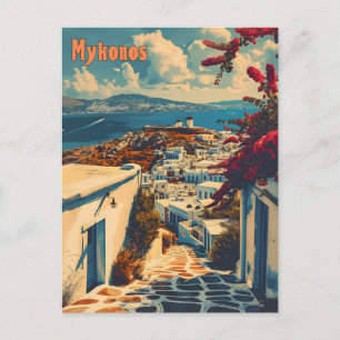Cartão Postal Mykonos Vintage