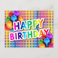 Mylar Balões Coloridos FELIZES ANIVERSÁRIO