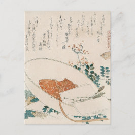 Cartão Postal Myriad Grass Shell por Hokusai