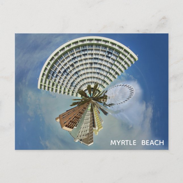 Cartão Postal Myrtle Beach South Carolina Panorama Viagem Foto (Frente)