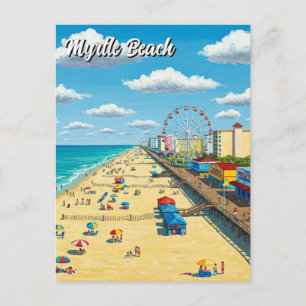 Cartão Postal Myrtle Beach South Carolina Viagem
