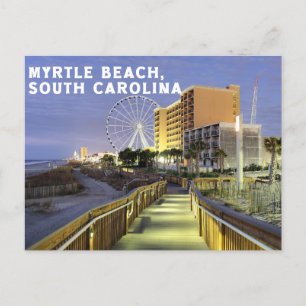 Cartão Postal myrtle Beach, sul carolina Postcard